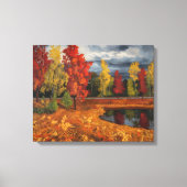 Herbstlandschaft Ölgemälde auf Leinwand - lebhaft (Vorderseite)