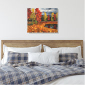 Herbstlandschaft Ölgemälde auf Leinwand - lebhaft (Insitu (Schlafzimmer))