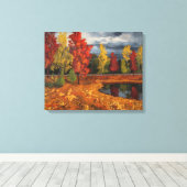 Herbstlandschaft Ölgemälde auf Leinwand - lebhaft (Insitu (Holzboden))
