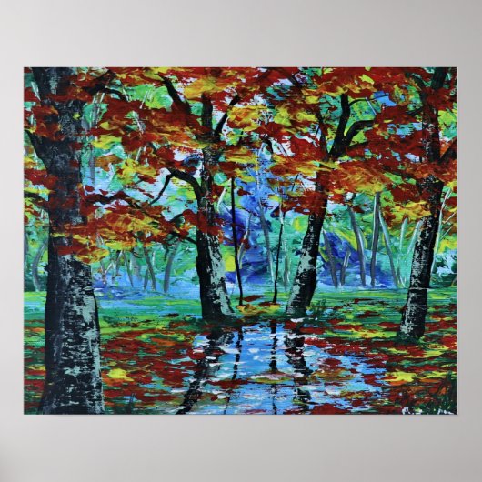 Herbstlandschaft Poster (Vorne)