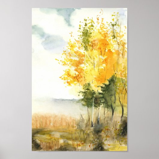 Herbstlandschaft Poster (Vorne)