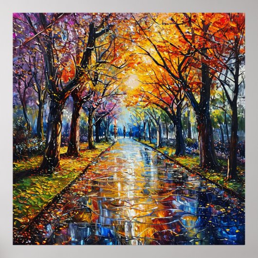 Herbstlandschaft Poster (Vorne)