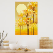 Herbstlandschaft Poster (Küche)