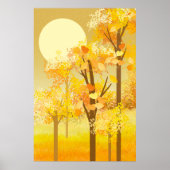 Herbstlandschaft Poster (Vorne)