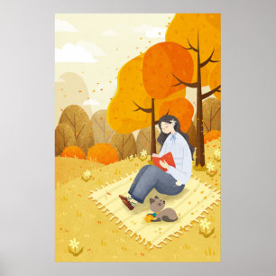 Herbstlandschaft Poster