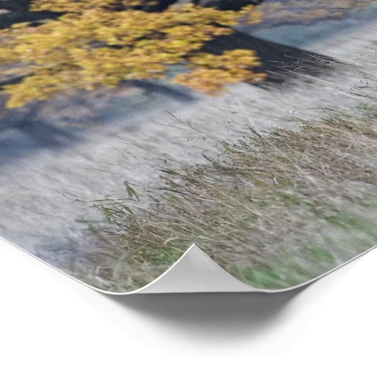 Herbstlandschaft Poster (Ecke)