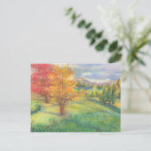 Herbstlandschaft Postkarte (Stehend Vorderseite)
