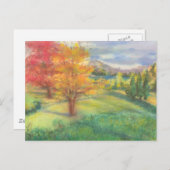 Herbstlandschaft Postkarte (Vorne/Hinten)
