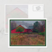 Herbstlandschaft Postkarte (Vorne/Hinten)