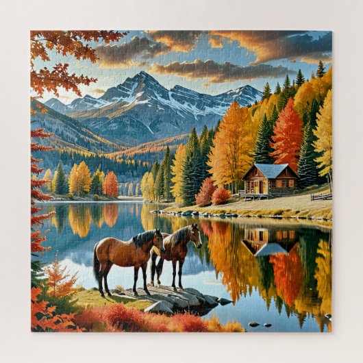 Herbstlandschaft Puzzle (Vertikal)