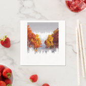 Herbstlandschaft Serviette (Beispiel)