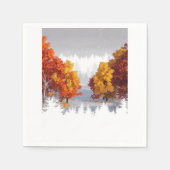 Herbstlandschaft Serviette (Vorderseite)
