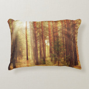 Herbstlandschaft, Sonnenstrahlen in den Vororten Dekokissen