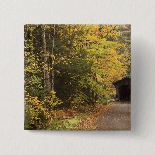 Herbstlandschaft, Vermont, USA 4 Button (Vorderseite)