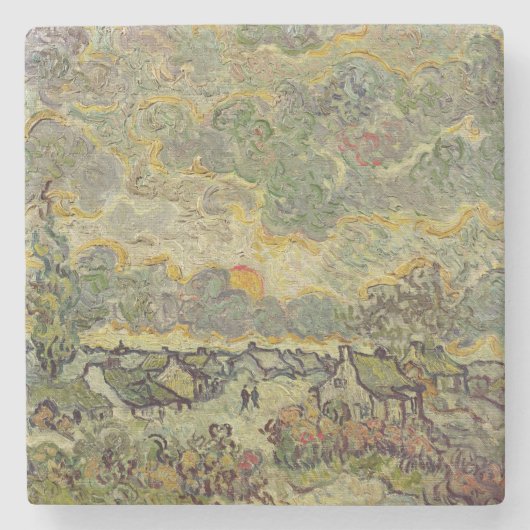 Herbstlandschaft Vincent van Goghs |, 1890 Steinuntersetzer (Vorderseite)
