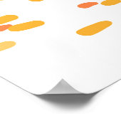 Herbstlandschaft. Vintage Darstellung der Wasserfa Poster (Ecke)