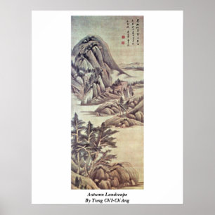 Herbstlandschaft von Tung Ch'I-Ch'Ang Poster