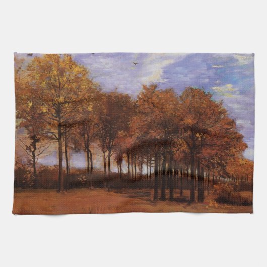 Herbstlandschaft von Vincent van Gogh Geschirrtuch (Horizontal)