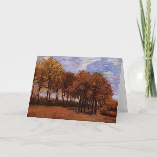 Herbstlandschaft von Vincent van Gogh Karte (Vorderseite)