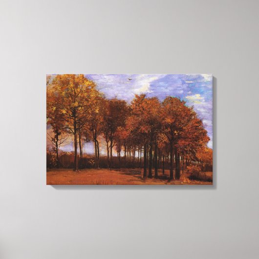 Herbstlandschaft von Vincent van Gogh Leinwanddruck (Vorderseite)