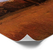 Herbstlandschaft von Vincent van Gogh Poster (Ecke)