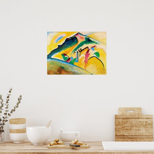 Herbstlandschaft von Wassily Kandinsky Poster (Küche)