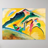 Herbstlandschaft von Wassily Kandinsky Poster (Vorne)