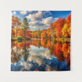 Herbstlandschaft Wandteppich (Vorderseite)