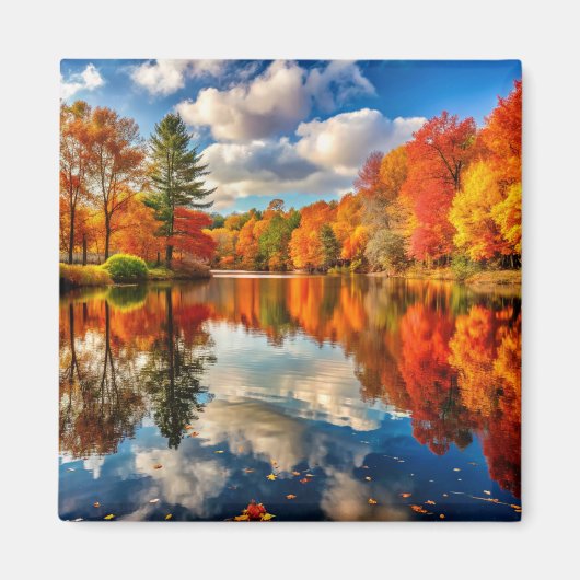 Herbstlandschaftsmagnet Magnet (Vorne)