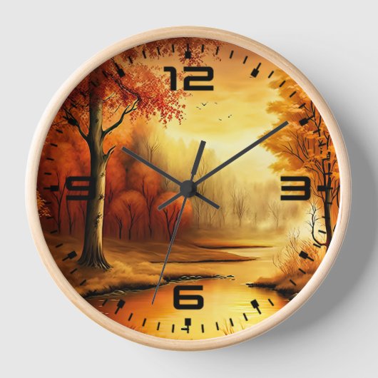 Herbstlandschaftsmalerei-87546 Uhr (Vorderseite)