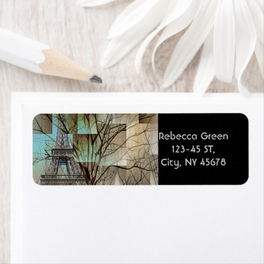 Herbstlandschaftszweige Paris-Eiffelturm (Insitu)