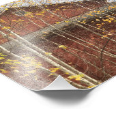 Herbstlandstall Fotodruck (Ecke)