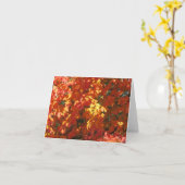 HERBSTLAUB - 1 KARTE (Gelbe Blume)