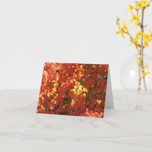 HERBSTLAUB - 1 KARTE (Gelbe Blume)