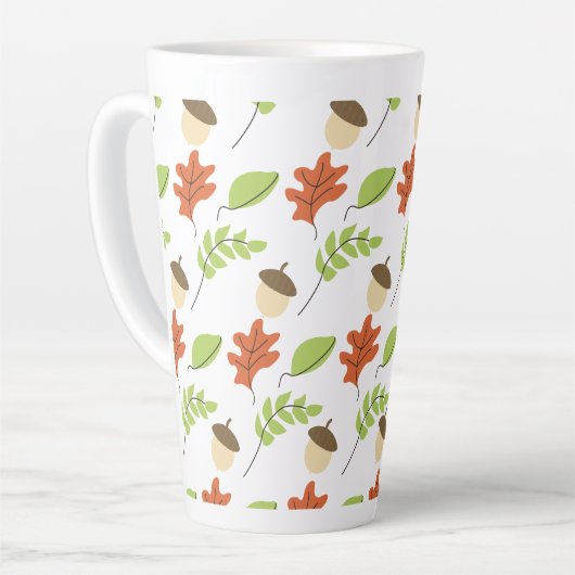 Herbstlaub Acorn Saison Milchtasse (Linke Ecke)