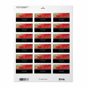 Herbstlaub-Adresslisten Adressaufkleber (Vorne)