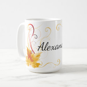 Herbstlaub-Ahorn-Kaffeetasse Kaffeetasse
