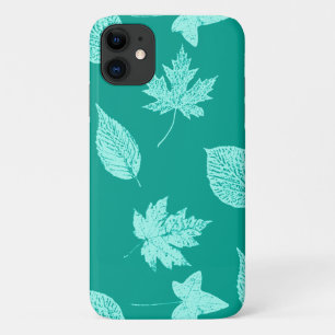 Herbstlaub - aqua und türkis Case-Mate iPhone hülle