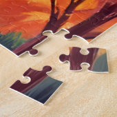 Herbstlaub | Aquarell Natur Herbstblätter Puzzle (Seite)