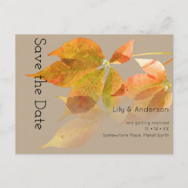 Herbstlaub Aquareller Herbst Postkarte