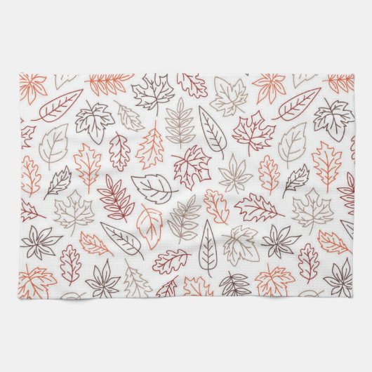 Herbstlaub Ästhetische Küchentücher (Horizontal)