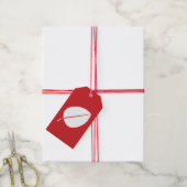 Herbstlaub auf der Cherry-Geschenkmarke Geschenkanhänger (Mit Garn)