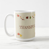 Herbstlaub auf der Wäscheleine Kaffeetasse (Links)