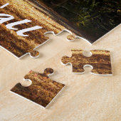 Herbstlaub auf Landstraße Puzzle (Seite)