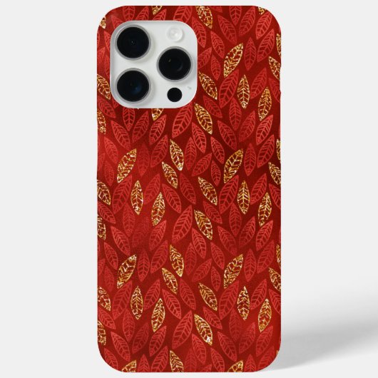 HERBSTLAUB AUS ROT UND GOLD Case-Mate iPhone HÜLLE (Rückseite)