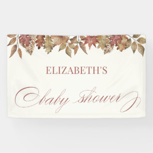 Herbstlaub-Baby-Shower-Party Banner