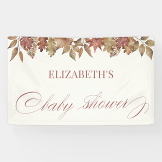 Herbstlaub-Baby-Shower-Party Banner