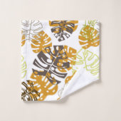 Herbstlaub Badetuch Set (Waschlappen)