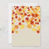 Herbstlaub & Baum Bridal Dusche Einladung (Rückseite)