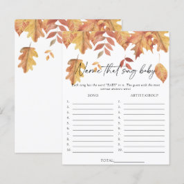 Herbstlaub - Benennen Sie das Lied Baby Dusche Gam